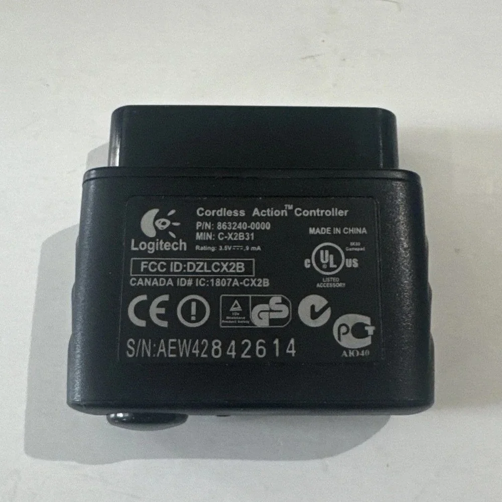 Logitech Cordless Action Controller PS2 Receiver Dongle 863240-0000 C-X2B31
